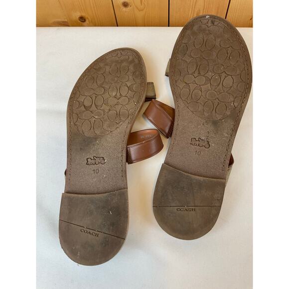Coach Harlan Sandal, Size 10- Brown - Picture 6 of 6